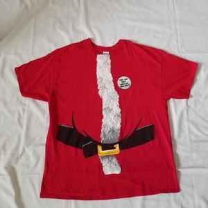 Gildan Heavy Cotton 2XL Red Santa Suit T-Shirt